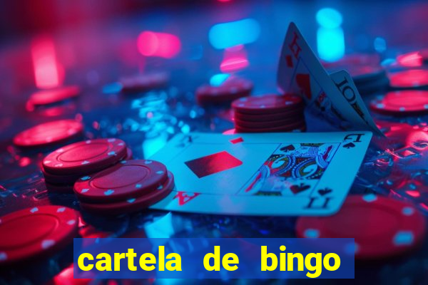 cartela de bingo cha de panela